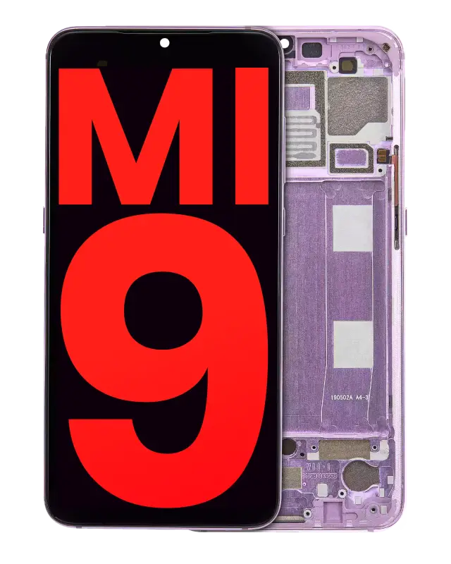 Écran OLED avec châssis pour Xiaomi Mi 9 (compatible premium, Lavender Violet)
