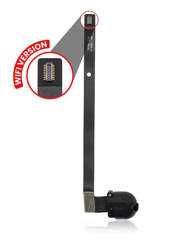 Prise jack pour Apple iPad Air 1 / iPad 5 (2017) / iPad 6 (2018) (noir, WiFi uniquement)
