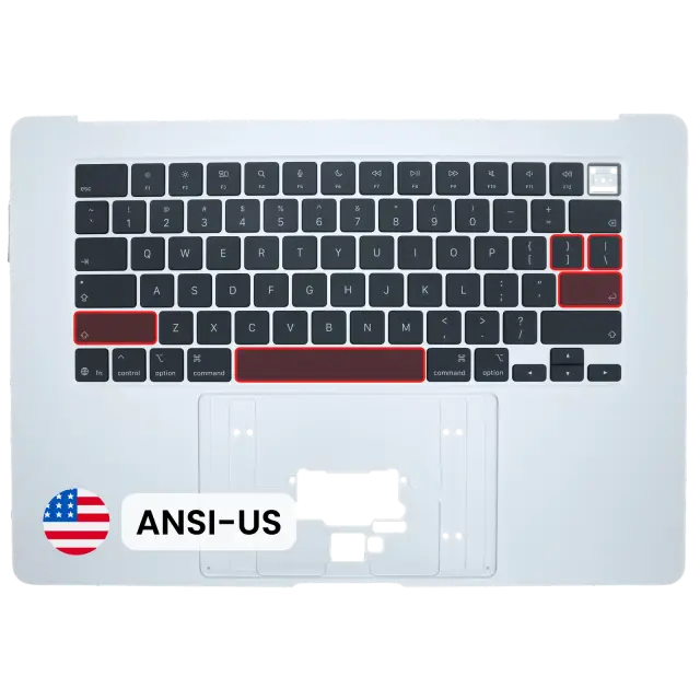 Châssis supérieur avec clavier ANSI US pour Apple MacBook Air 15" A3448 (2026) (origine, argent)