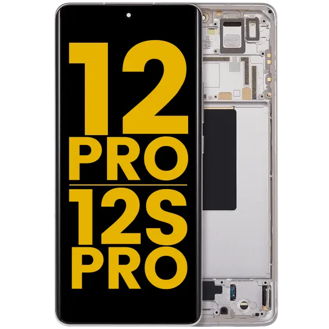 Écran OLED avec châssis pour Xiaomi 12 Pro / 12S Pro (reconditionné, violet)
