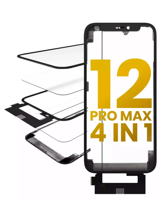 Vitre d’écran avec OCA pour Apple iPhone 12 Pro Max (OCA Master)