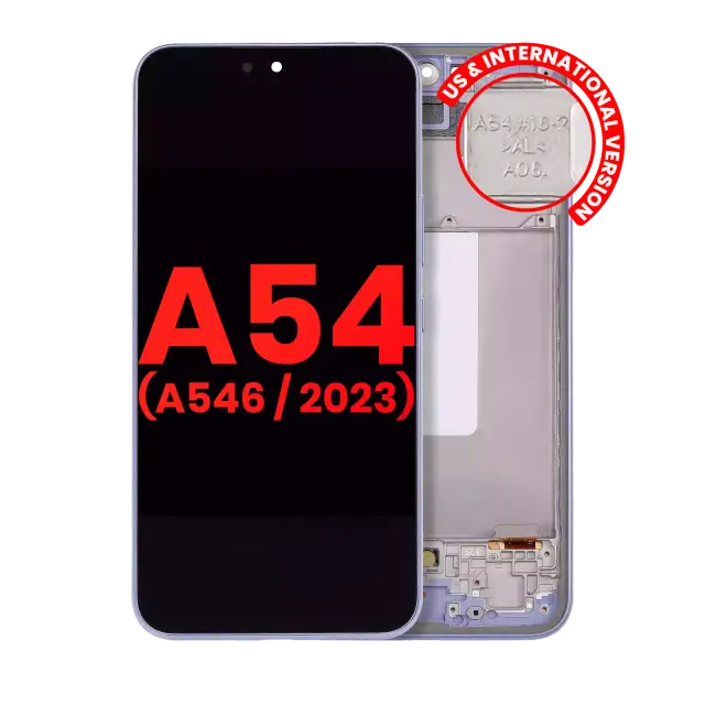 Écran OLED avec châssis pour Samsung Galaxy A54 5G (A546 / 2023) (version US & internationale, compatible premium, Violet)