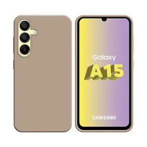 Coque Silicone Compatible pour Samsung Galaxy A15 5G A156B (#18) Rose Gold