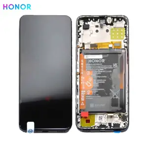 Bloc Écran Complet avec Châssis et Batterie Original Honor X8 0235ACDR Bleu Ocean