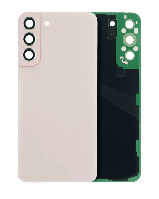 Vitre arrière pour Samsung Galaxy S22 Plus 5G (sans logo, compatible premium, Pink Gold)