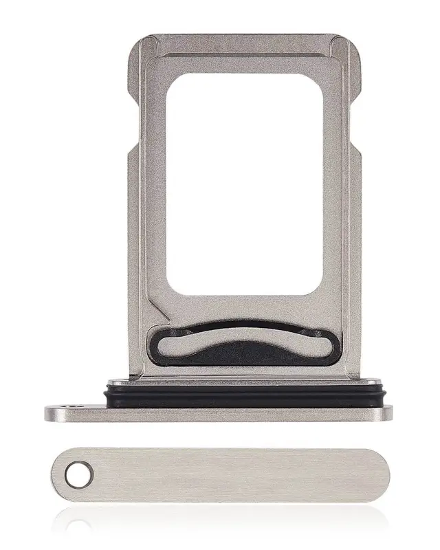 Tiroir SIM pour Apple iPhone 15 Pro / 15 Pro Max (White Titanium)