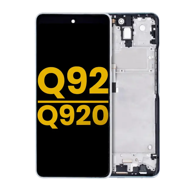 Écran LCD avec châssis pour LG Q92 5G / Q920 (reconditionné, argent)