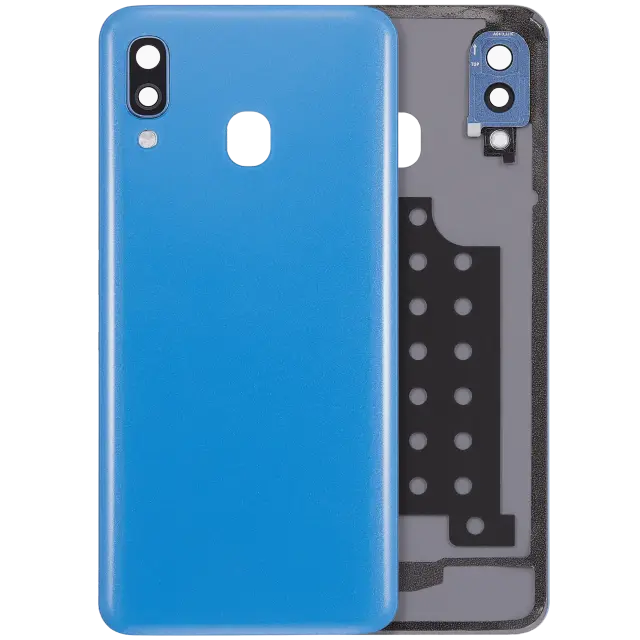 Vitre arrière pour Samsung Galaxy A40 (A405 / 2019) (compatible premium, bleu)