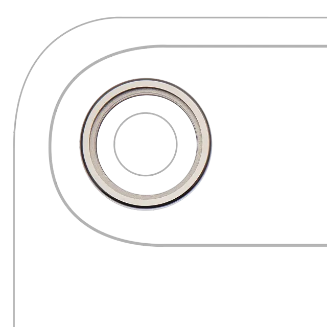 Anneau de contour de caméra arrière pour Apple iPhone Air (Light Gold)