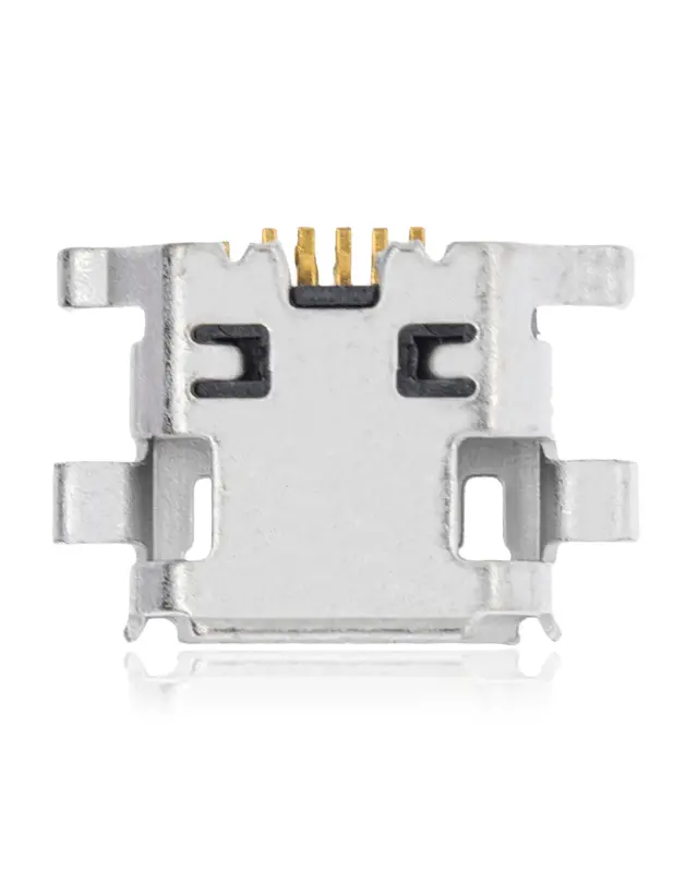 Connecteur de charge à souder — format Micro B, 7 broches, 4 points de fixation (C067)