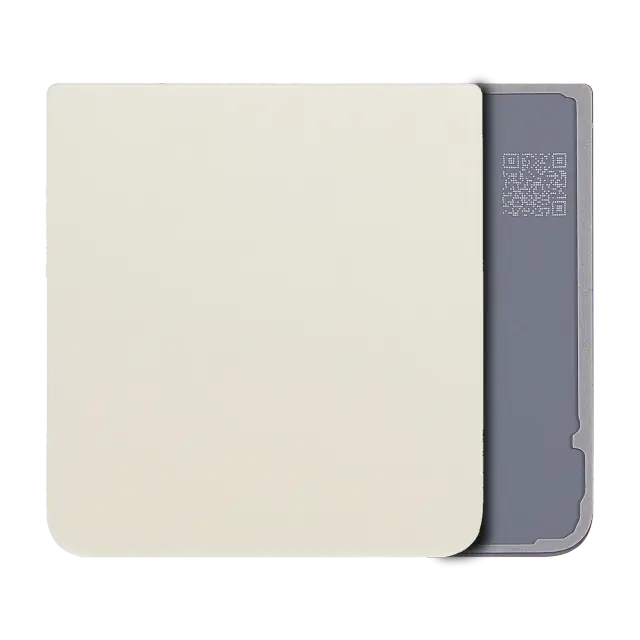 Vitre arrière pour Samsung Galaxy Z Flip 3 5G (pack service origine, Cream)