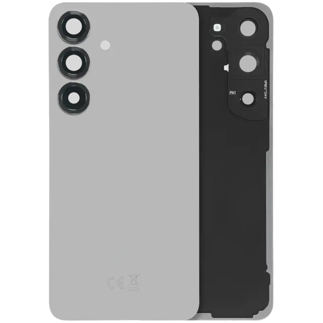 Vitre arrière pour Samsung Galaxy S25 5G (pack service origine, Silver Shadow)