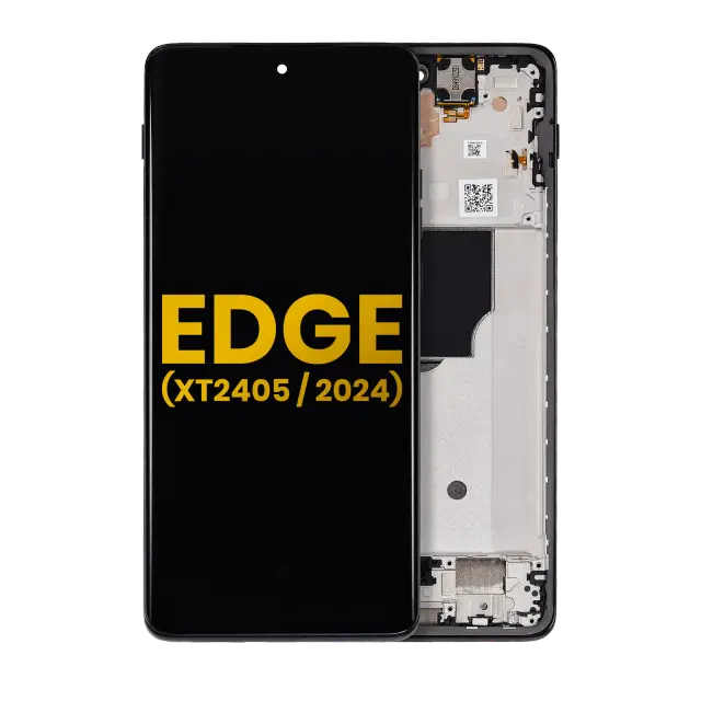 Écran OLED avec châssis pour Motorola Edge (XT2405 / 2024) (reconditionné, noir)