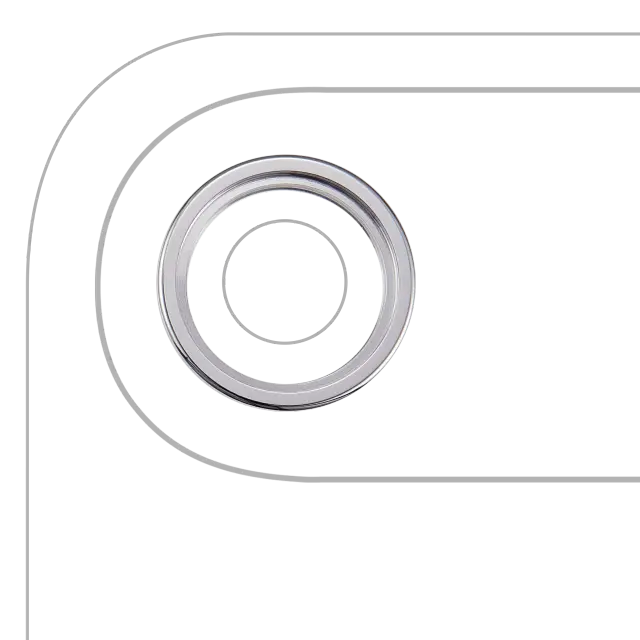 Anneau de contour de caméra arrière pour Apple iPhone Air (Cloud White, lot de 10)