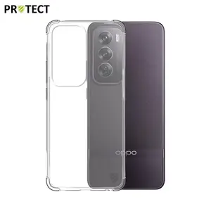 Coque Silicone Renforcée PROTECT pour OPPO Reno 12 Pro 5G Transparent