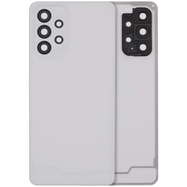 Vitre arrière pour Samsung Galaxy A33 5G (A336 / 2022) (sans logo, compatible premium, blanc)