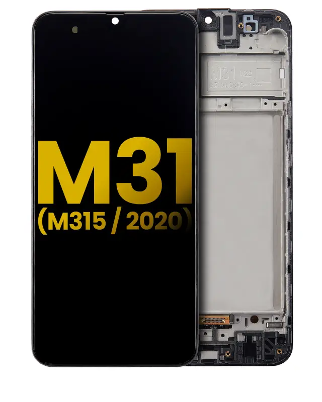 Écran OLED avec châssis pour Samsung Galaxy M31 (M315 / 2020) (reconditionné, toutes couleurs)