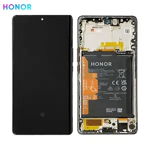 Bloc Écran Complet avec Châssis et Batterie Original Honor Magic 5 Lite 0235AEMW Noir Minuit