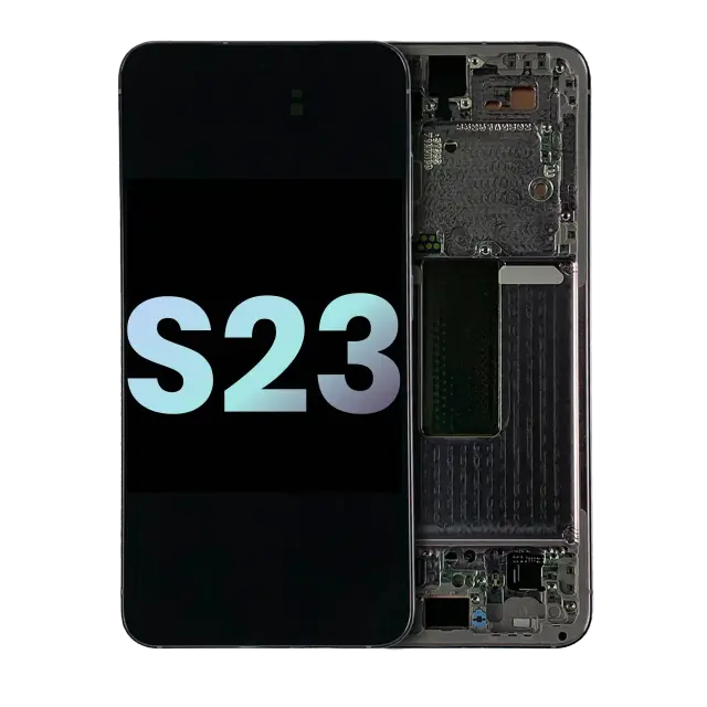 Écran OLED avec châssis pour Samsung Galaxy S23 5G (version US & internationale, pack service origine, Lavender)
