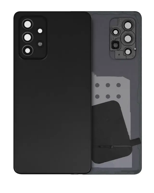 Vitre arrière pour Samsung Galaxy A52s (A528 / 2021) (pack service origine, Awesome Black)