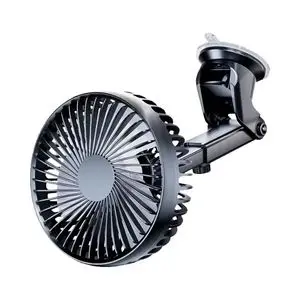 Ventilateur pour Voiture avec Fixation Ventouse Noir
