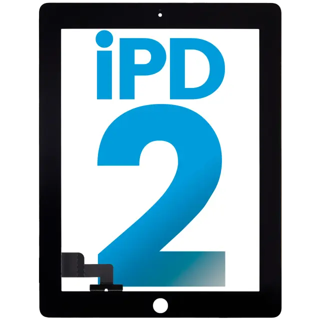 Vitre tactile pour Apple iPad 2 (compatible, noir)