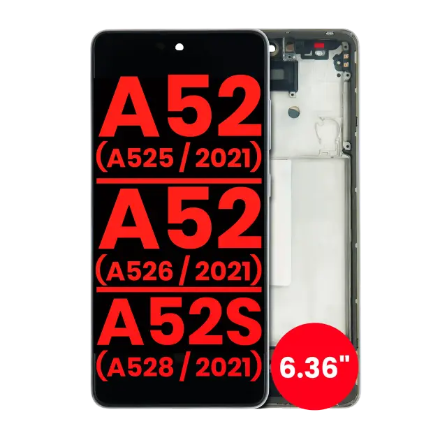 Écran pour Samsung Galaxy A52 4G (A525 / 2021) / A52 5G (A526 / 2021) / A52S 5G (A528 / 2021) (6.36") (compatible premium, Awesome White)