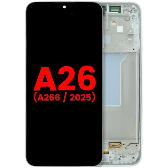 Écran OLED avec châssis pour Samsung Galaxy A26 5G (A266 / 2025) (blanc)