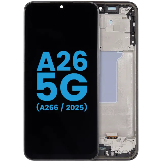 Écran LCD avec châssis pour Samsung Galaxy A26 5G (A266 / 2025) (6.59") (version US, compatible: incell, noir)