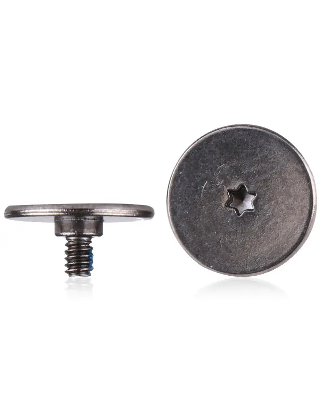 Vis de bouton d’alimentation Torx T3 2 vis centrales pour Apple MacBook Pro 13" / 15" A1706 / A1708 / A1989 / A2159 / A2289 / A2251 / A1707 / A1990 (2016-2020) (lot de 100)