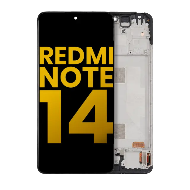 Écran OLED avec châssis pour Xiaomi Redmi Note 14 4G (version internationale, reconditionné, toutes couleurs)
