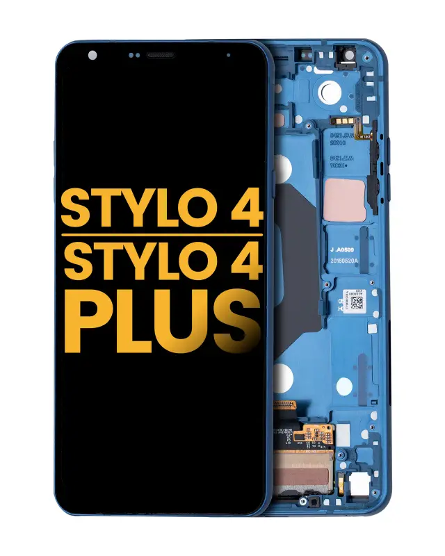Écran LCD avec châssis pour LG Stylo 4 / Stylo 4 Plus (reconditionné, Moroccan Blue)