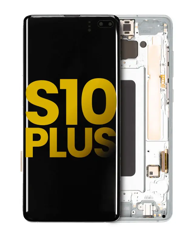Écran OLED avec châssis pour Samsung Galaxy S10 Plus (reconditionné, Prism Green)