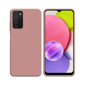 Coque Silicone Compatible pour Samsung Galaxy A03s A037 (#17) Rose