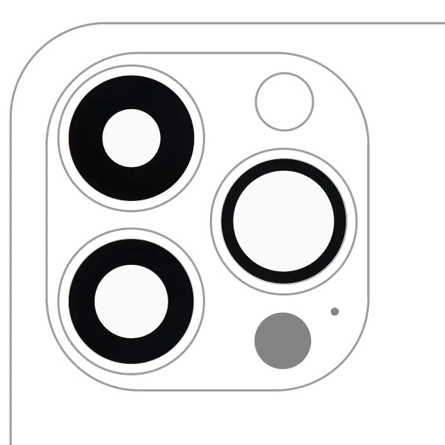 Lentille de caméra arrière avec adhésif pour Apple iPhone 13 Pro / 13 Pro Max (lot de 3, compatible premium)