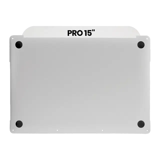 Coque inférieure pour Apple MacBook Pro 15" A1707 (2016-2017) / A1990 (2018-2019) (origine neuve, argent)