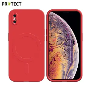 Coque de Protection IZ001 PROTECT pour Apple iPhone XS Max MagSafe Rouge
