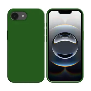 Coque Silicone Compatible pour Apple iPhone 16e (#52) Vert Foncé