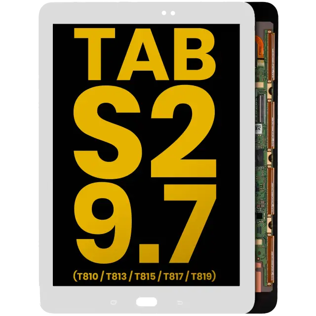 Écran OLED sans châssis pour Samsung Galaxy Tab S2 9.7" (T810 / T813 / T815 / T817 / T819) (2015) (reconditionné, blanc)