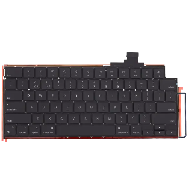 Clavier rétroéclairé avec vis pour Apple MacBook Air 15" (A2941 / mi-2023) (anglais US)