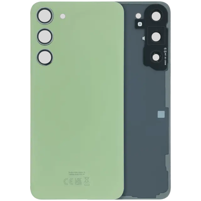 Vitre arrière pour Samsung Galaxy S23 Plus (pack service origine, Lime)