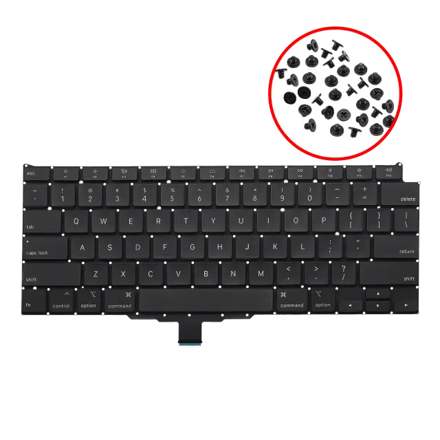 Clavier rétroéclairé avec vis pour Apple MacBook Air 13" A2179 (2020) (anglais US)