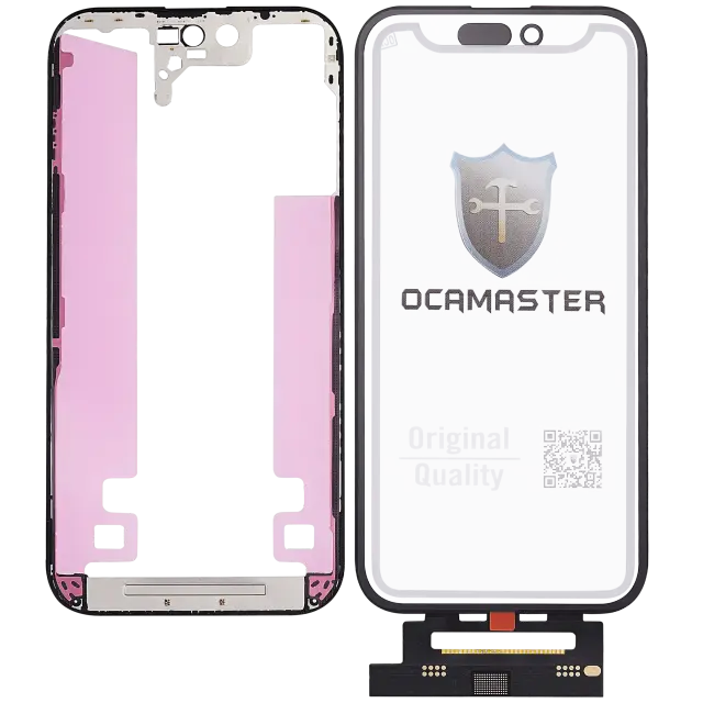 Vitre d’écran avec OCA pour Apple iPhone 14 Pro (OCA Master)