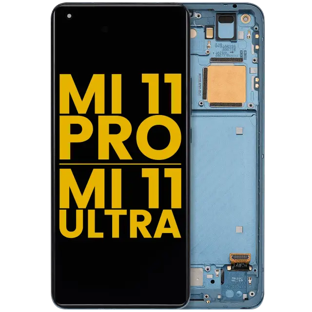 Écran OLED avec châssis pour Xiaomi Mi 11 Pro / Mi 11 Ultra (reconditionné, vert)
