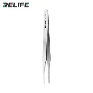 Pince Tweezer Relife ST-13 Flat Heat Antistatique Spéciale Composants Fragiles