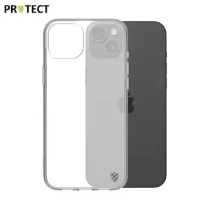 Coque Silicone PROTECT pour Apple iPhone 15 Plus Transparent