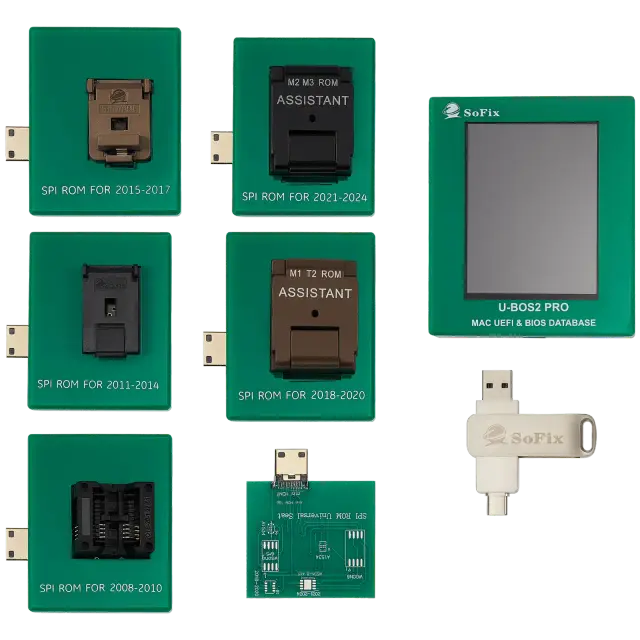 Programmateur de base de données UEFI et BIOS SoFix U-BOS2 Pro pour Mac (tous modèles de 2008 à 2024)