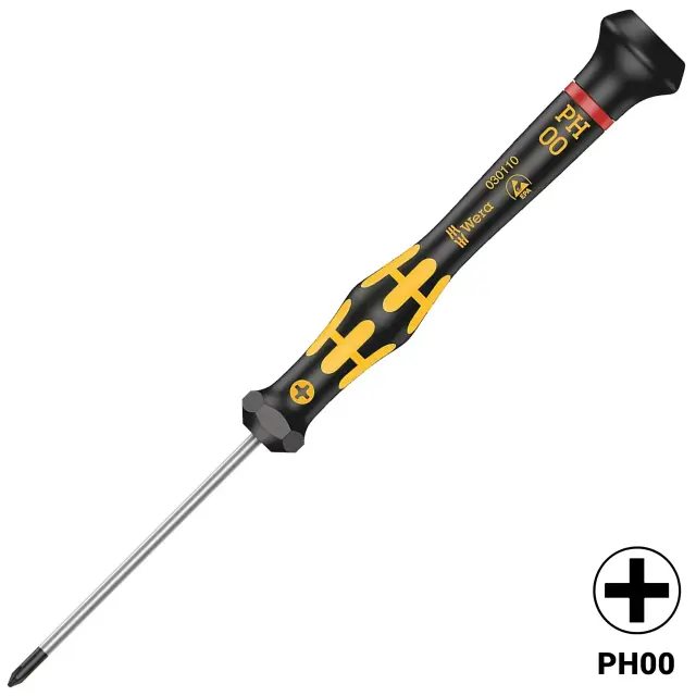Tournevis Wera Kraftform Micro 1550 ESD Phillips PH00 × 60 mm
