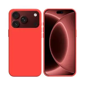 Coque Silicone Compatible pour Apple iPhone 17 Pro Max/iPhone 18 Pro Max #14 Rouge