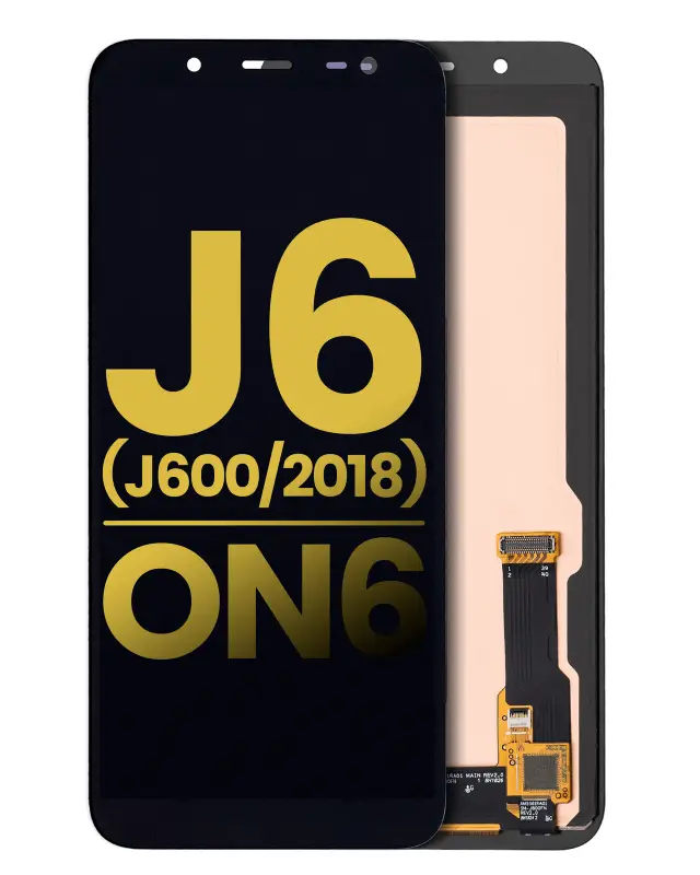Écran OLED sans châssis pour Samsung Galaxy J6 / On6 (J600 / 2018) (reconditionné, noir)